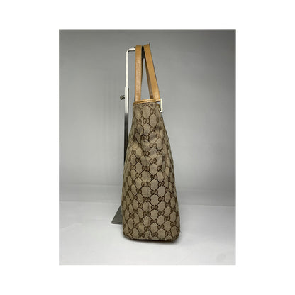 Gucci Jackie Vintage  Beige Cotton Handbag image 5