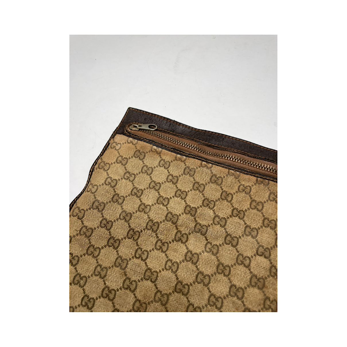Gucci Dionysus Beige Cotton Clutch Bag image 3
