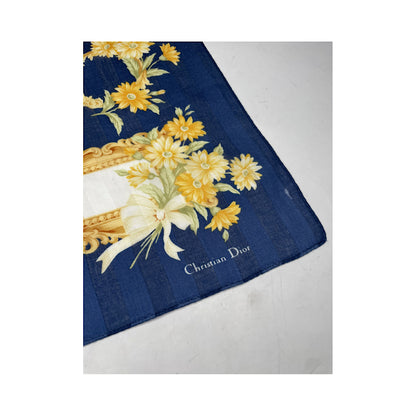 Dior Mitzah ABCDior Blue Silk Scarf image 2