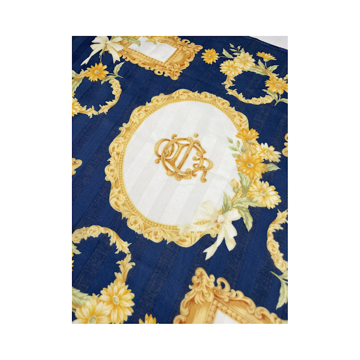 Dior Mitzah ABCDior Blue Silk Scarf image 3