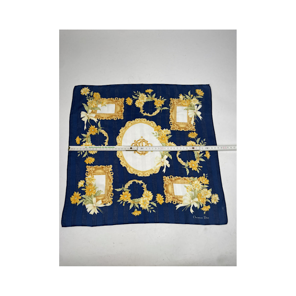 Dior Mitzah ABCDior Blue Silk Scarf image 4