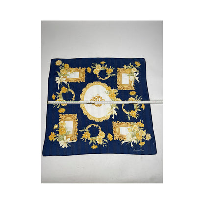 Dior Mitzah ABCDior Blue Silk Scarf image 4