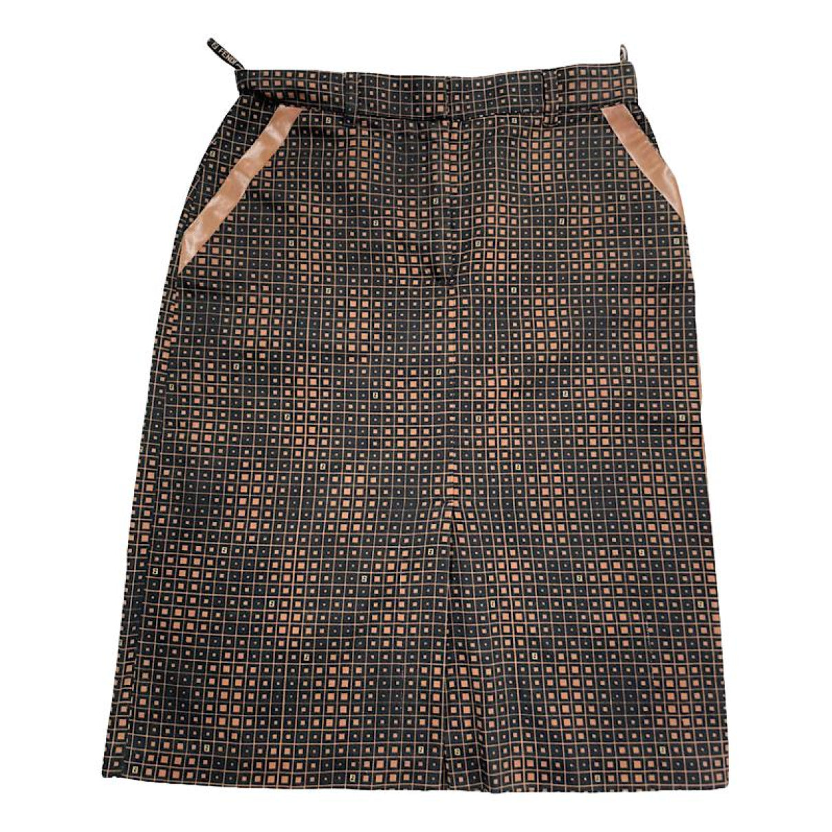 Fendi Brown Cotton Skirt image 1