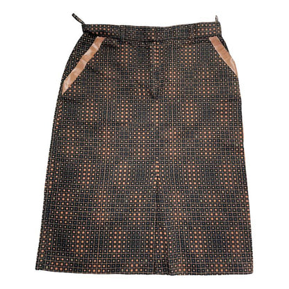 Fendi Brown Cotton Skirt image 1