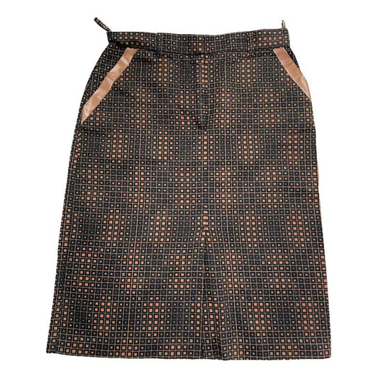 Fendi Brown Cotton Skirt image 1