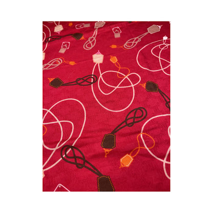 Celine Red Silk Silk Handkerchief image 3