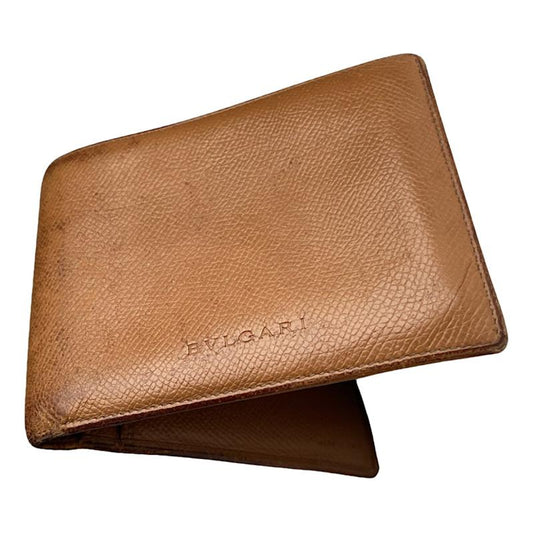 Bvlgari Brown Leather Wallet image 1