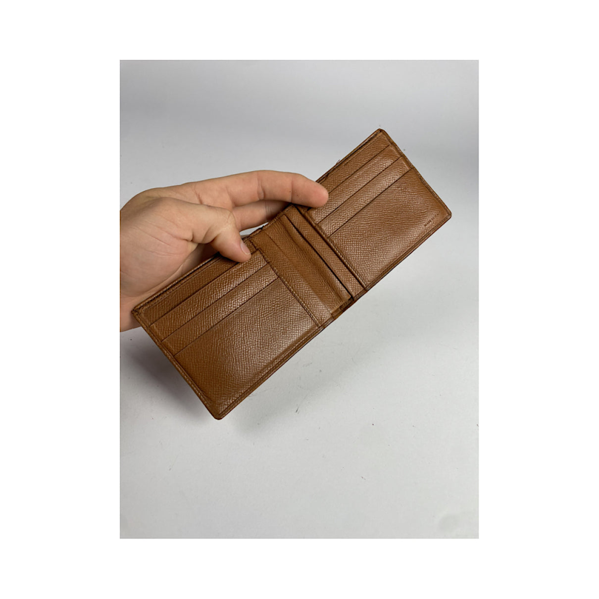 Bvlgari Brown Leather Wallet image 4