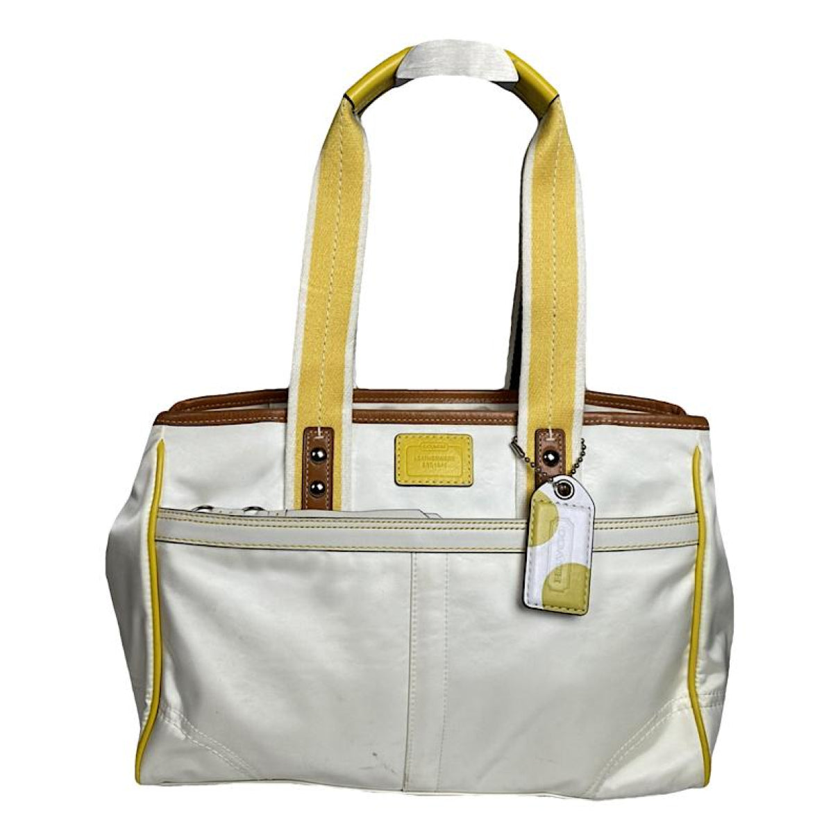Coach Mercer satchel 24 White Cotton Handbag image 1