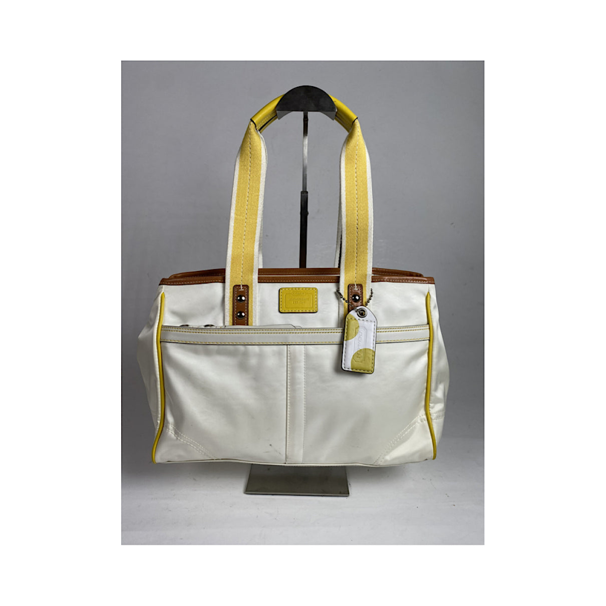 Coach Mercer satchel 24 White Cotton Handbag image 2