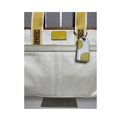 Coach Mercer satchel 24 White Cotton Handbag image 3