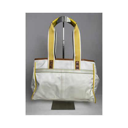 Coach Mercer satchel 24 White Cotton Handbag image 4