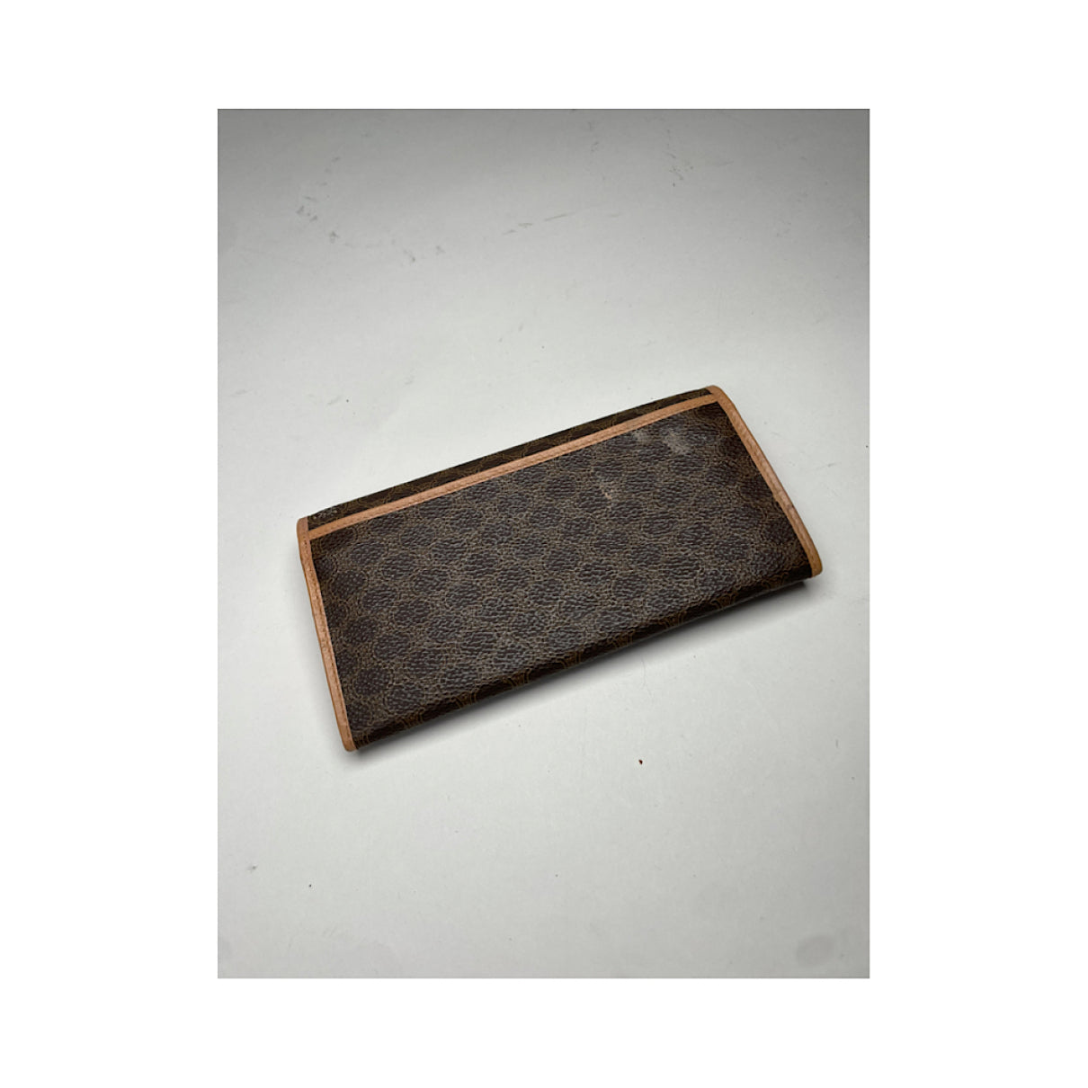 Celine Triomphe Brown Leather Wallet image 3