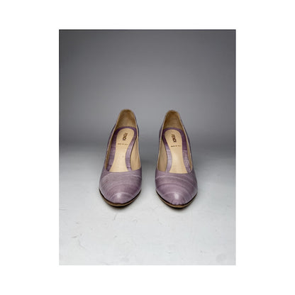 Fendi FFreedom Purple Leather Heel image 2