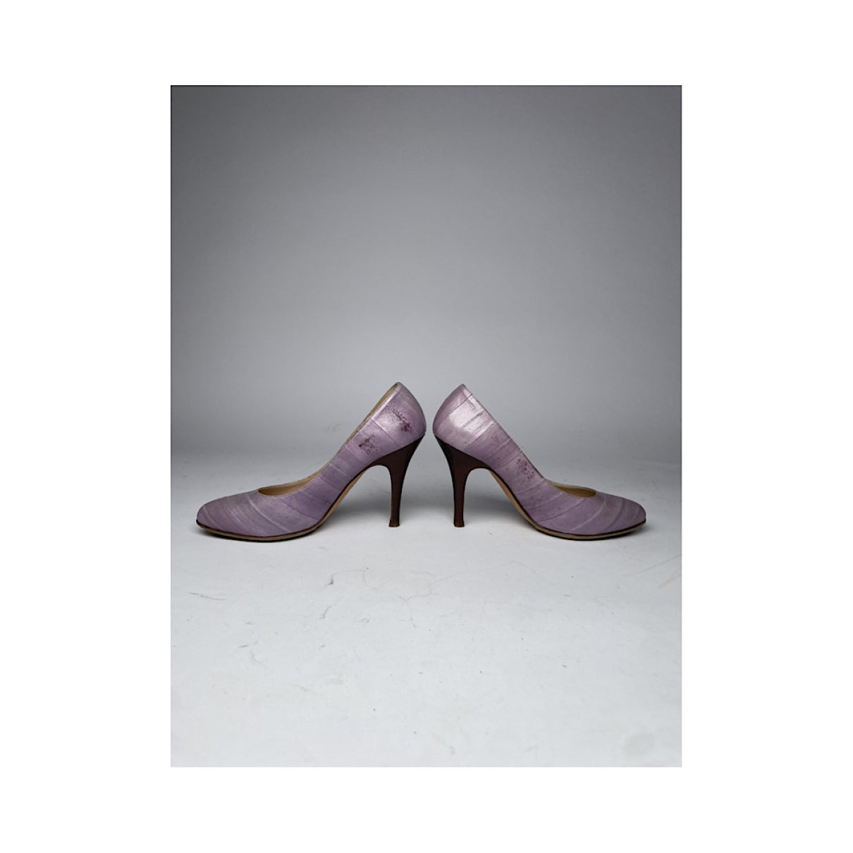 Fendi FFreedom Purple Leather Heel image 3