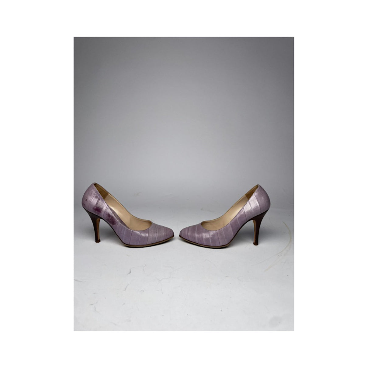 Fendi FFreedom Purple Leather Heel image 4