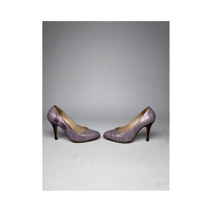 Fendi FFreedom Purple Leather Heel image 4