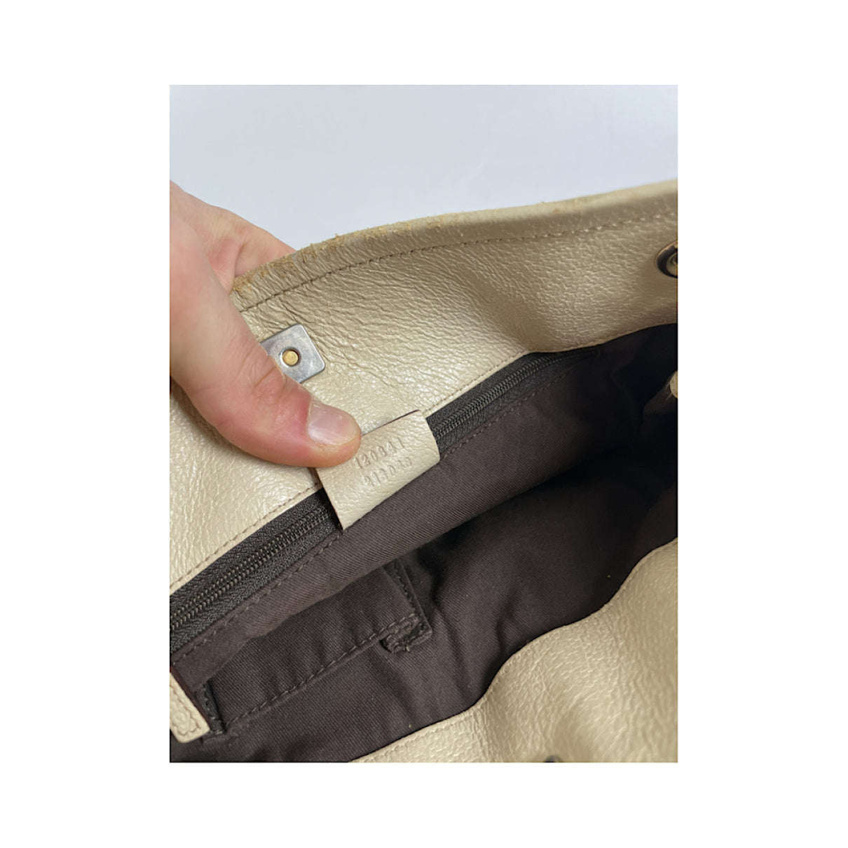 Gucci Jackie Vintage  Beige Cotton Handbag image 3