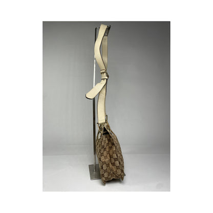 Gucci Jackie Vintage  Beige Cotton Handbag image 4
