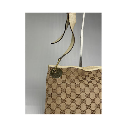 Gucci Jackie Vintage  Beige Cotton Handbag image 5
