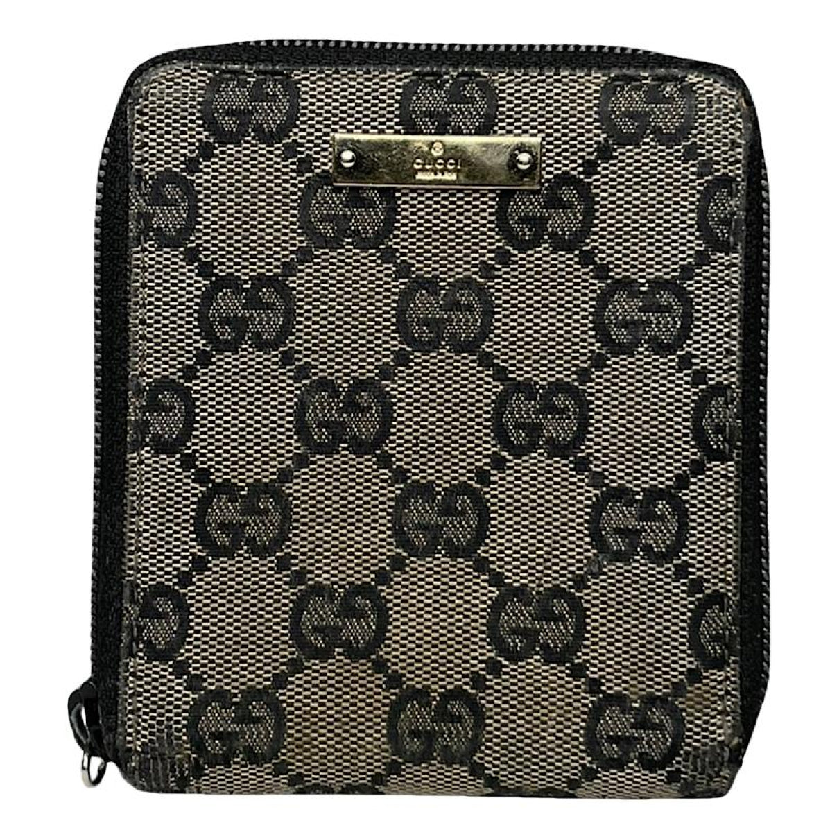 Gucci Horsebit 1955 Beige Cotton Wallet image 1