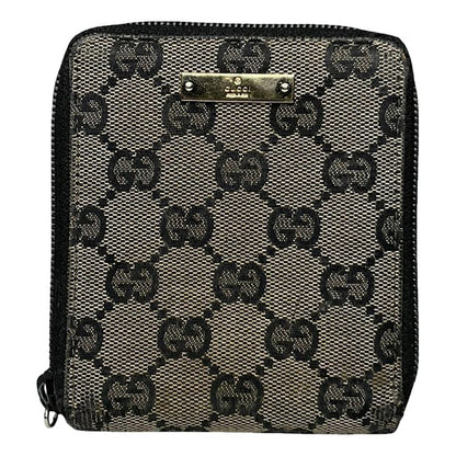 Gucci Horsebit 1955 Beige Cotton Wallet image 1