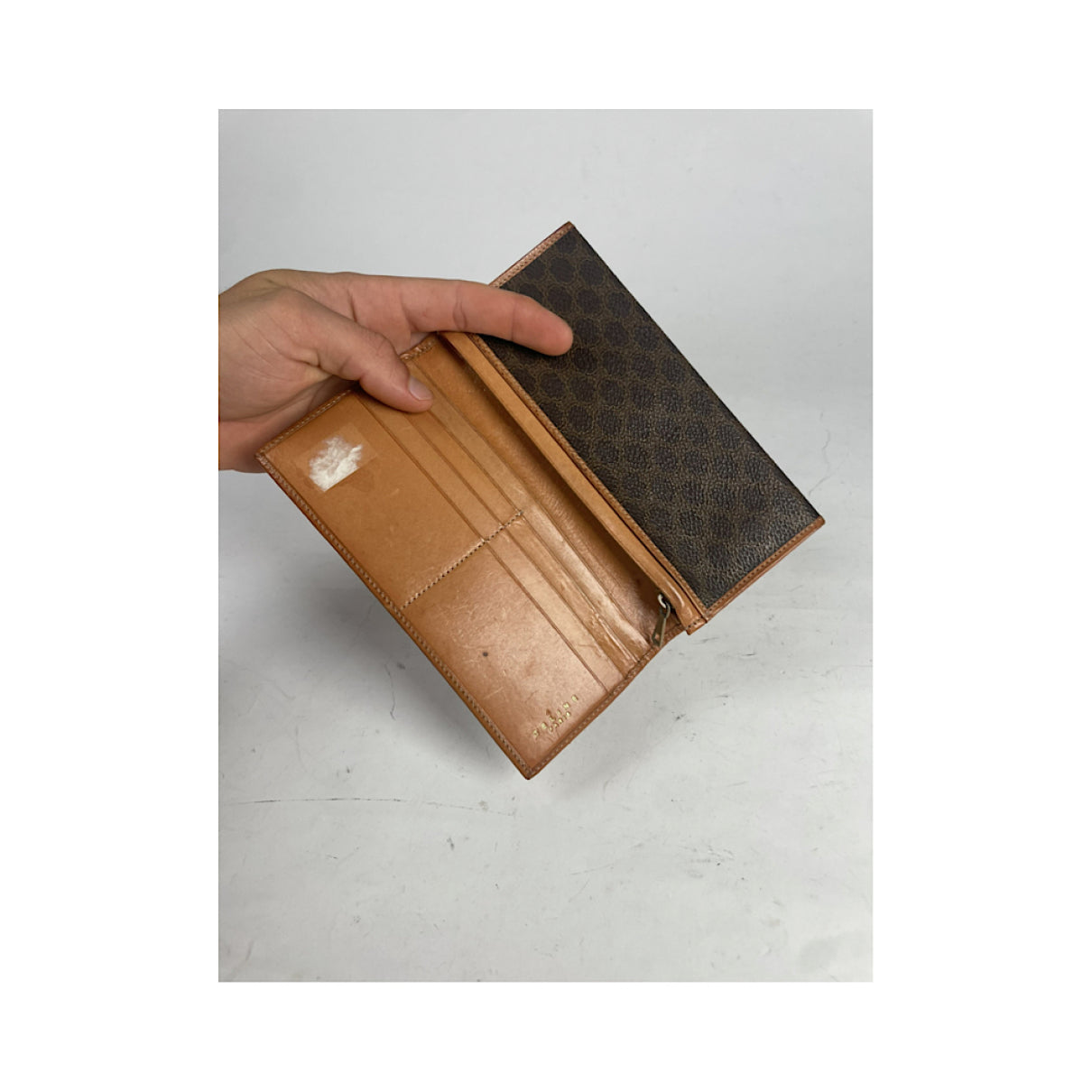 Celine Brown Leather Purse image 3