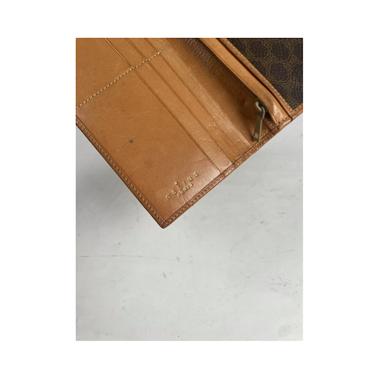 Celine Brown Leather Purse image 4