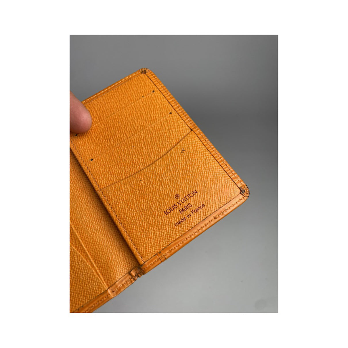 Louis Vuitton Orange Leather Purse image 5