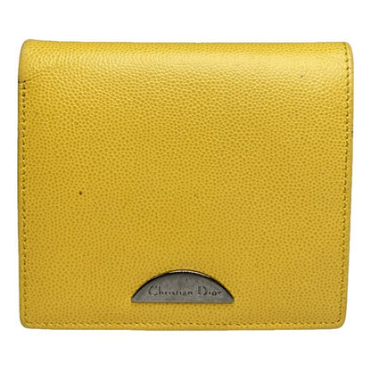 Dior Yellow Leather Wallet image 1