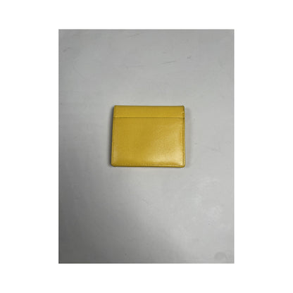 Dior Yellow Leather Wallet image 4
