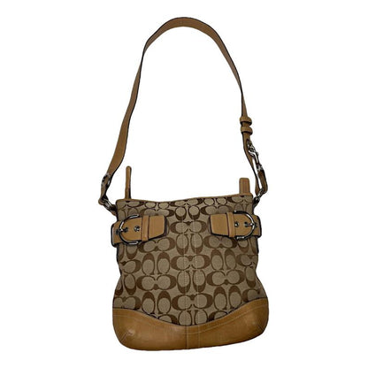 Coach Signature Sufflette Brown Leather Handbag image 1