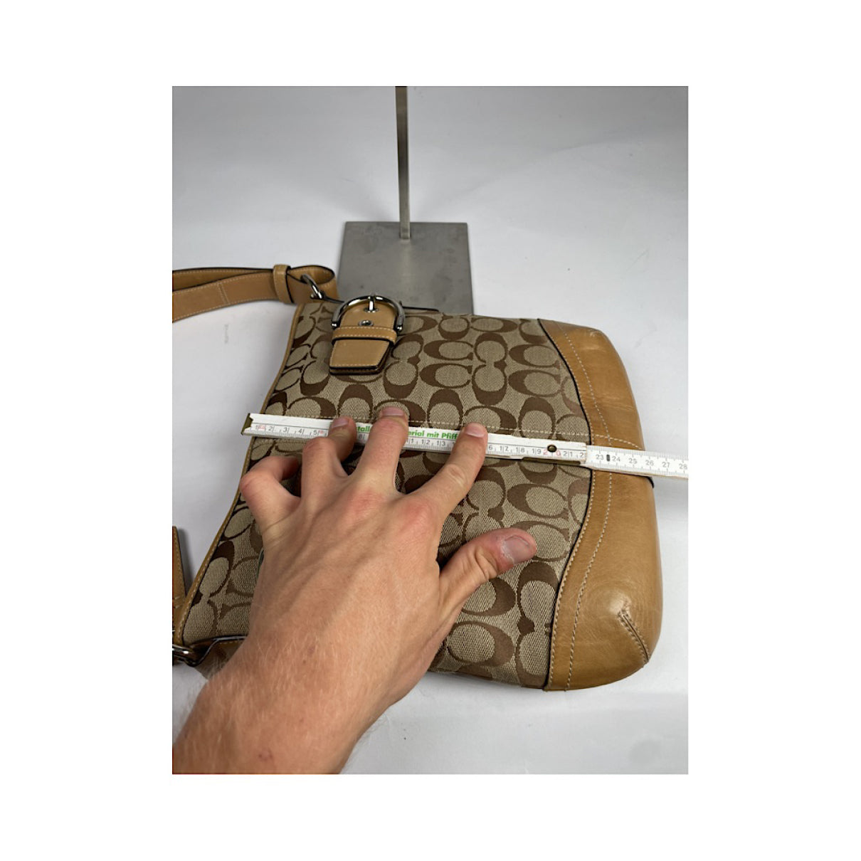 Coach Signature Sufflette Brown Leather Handbag image 2