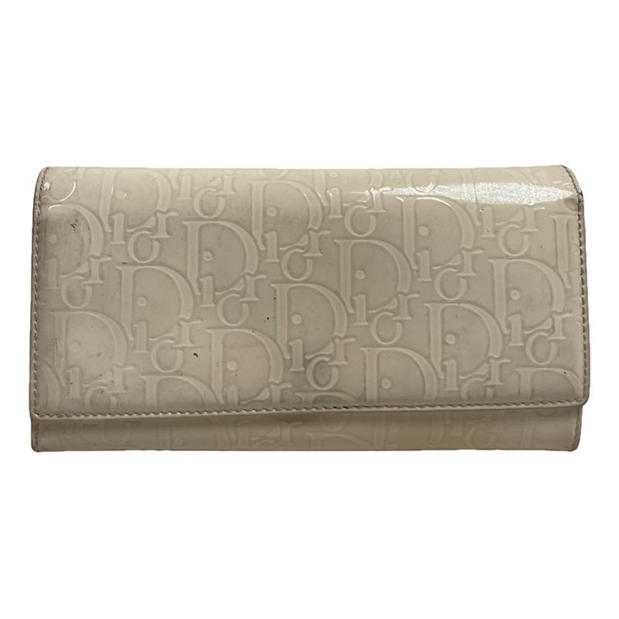 Dior Diorama White Patent Leather Wallet image 1