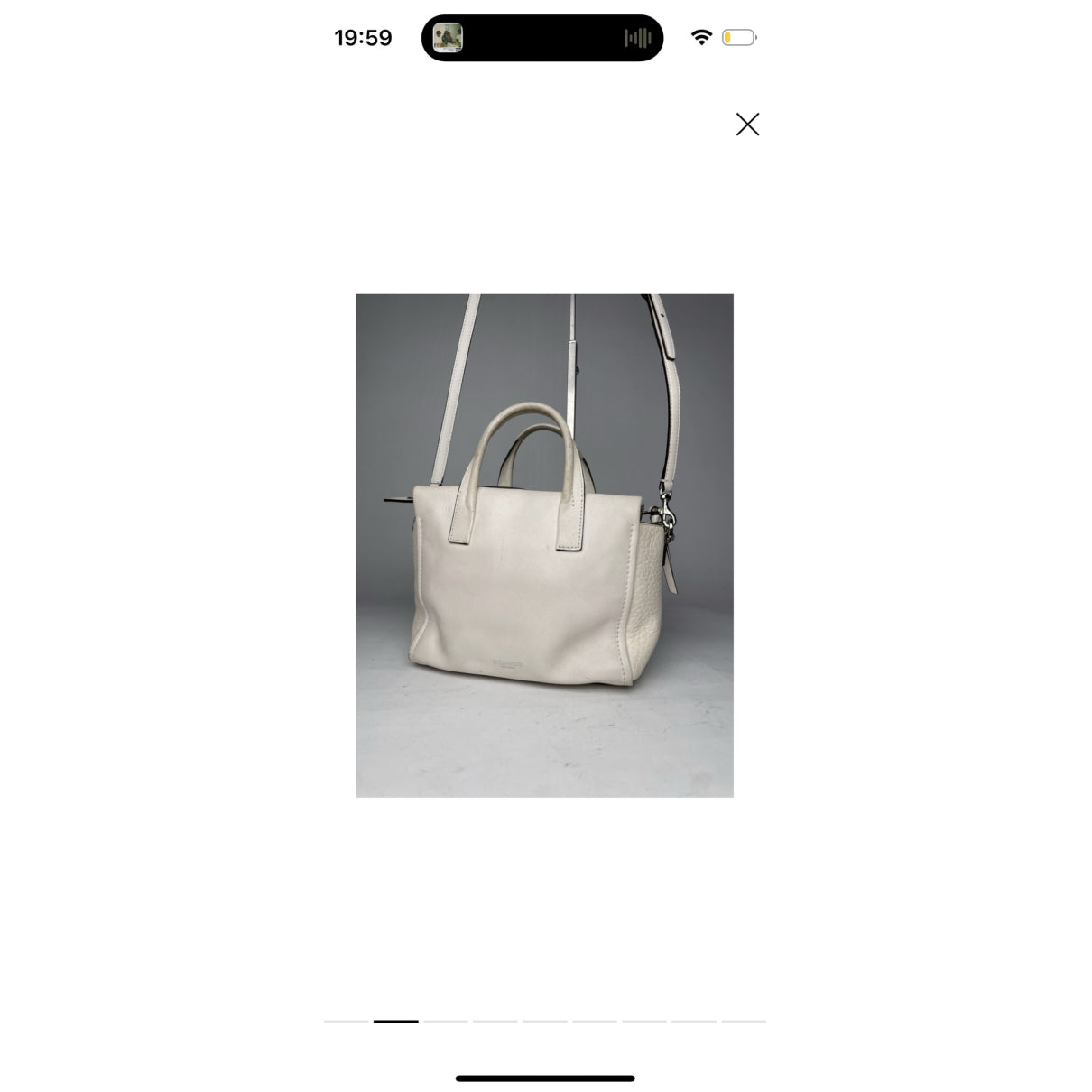 Coach Large Scout Hobo White Leather Handbag image 2