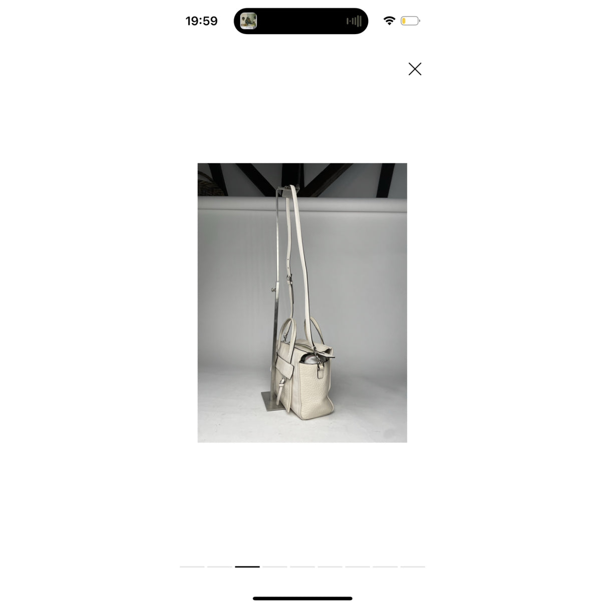 Coach Large Scout Hobo White Leather Handbag image 3