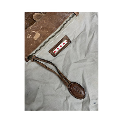 Marni Tuk Brown Leather Handbag image 4