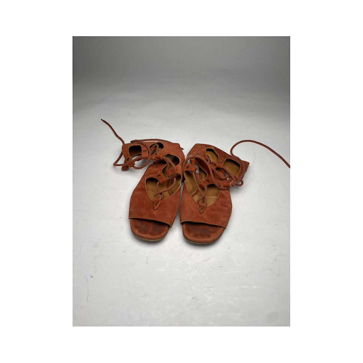 Chloé Victoria Orange Leather Sandal image 4