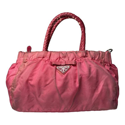 Prada Pink Polyester Handbag image 1