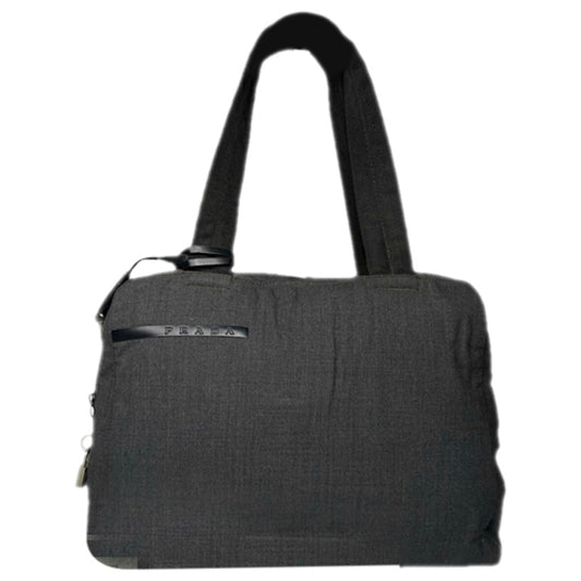 Prada Grey Cotton Handbag image 1