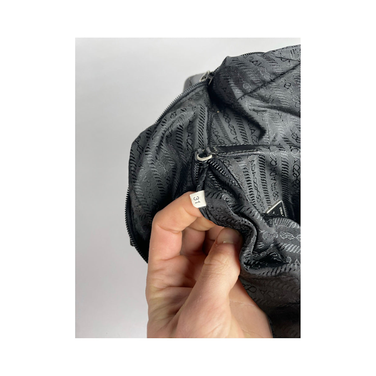 Prada Grey Cotton Handbag image 4