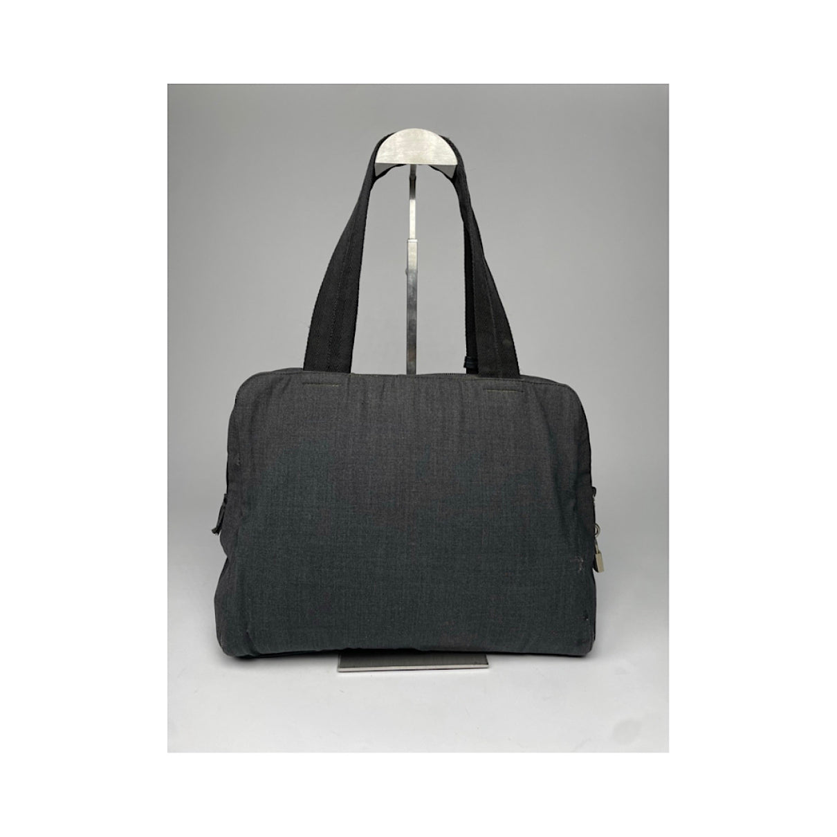 Prada Grey Cotton Handbag image 5