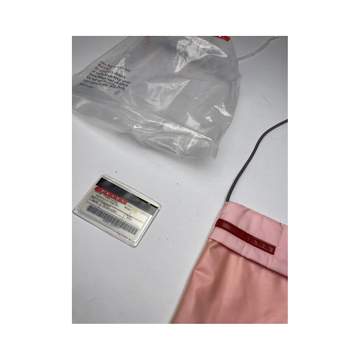 Prada Pink Polyester Handbag image 2