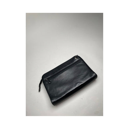 Valentino Garavani Glam Lock Black Patent Leather Clutch Bag image 3