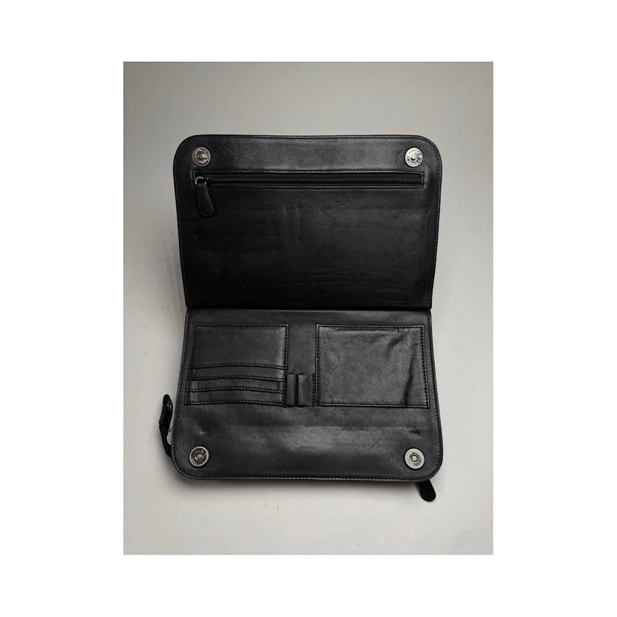 Valentino Garavani Glam Lock Black Patent Leather Clutch Bag image 4