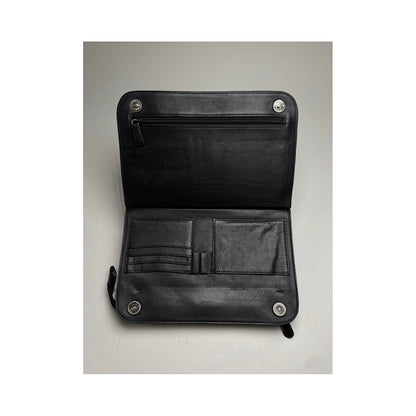 Valentino Garavani Glam Lock Black Patent Leather Clutch Bag image 4
