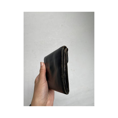 Celine Triomphe Black Leather Wallet image 4