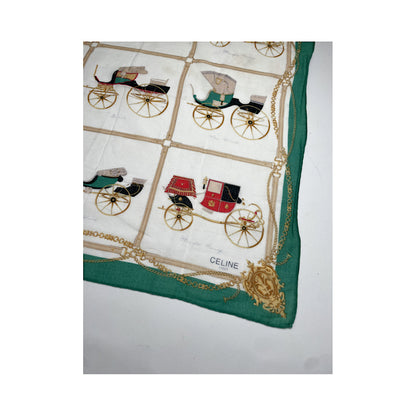 Celine Green Silk Silk Handkerchief image 2