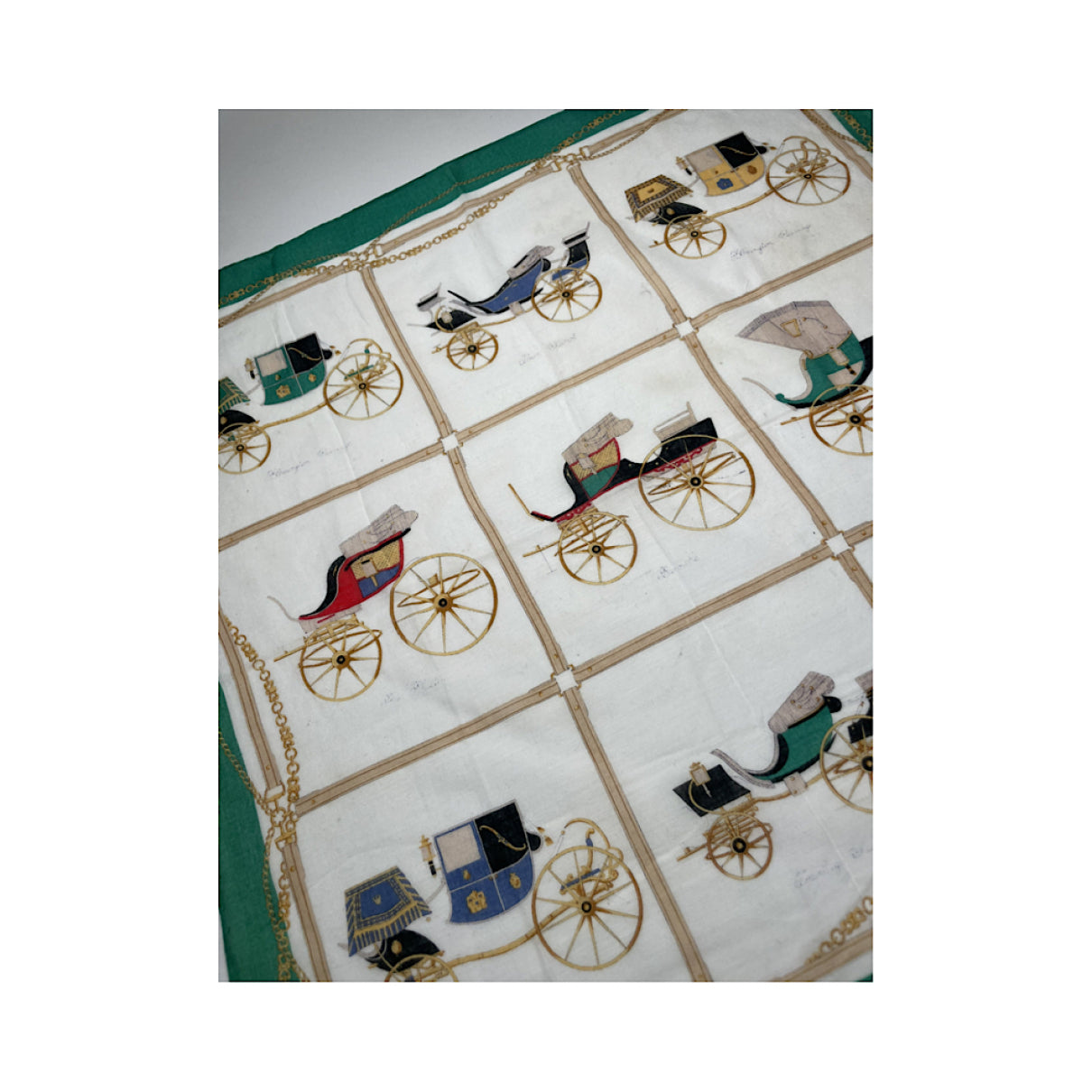 Celine Green Silk Silk Handkerchief image 3