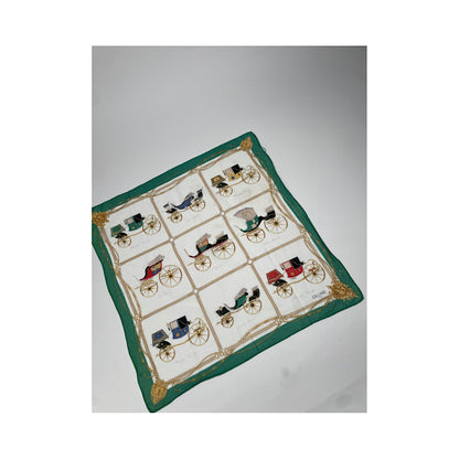 Celine Green Silk Silk Handkerchief image 4
